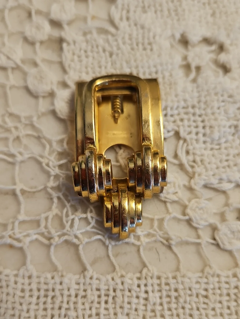 MONET Gold Tie/Lapel/Shoe Clip VINTAGE EUC